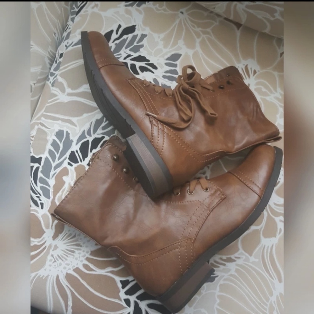 Brown Combat Boots